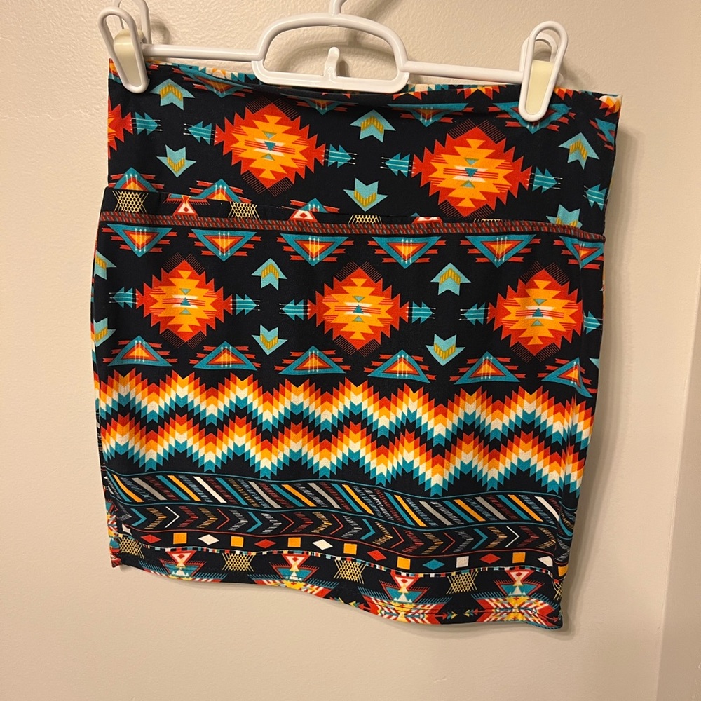 Aztec mini skirt, size s/m